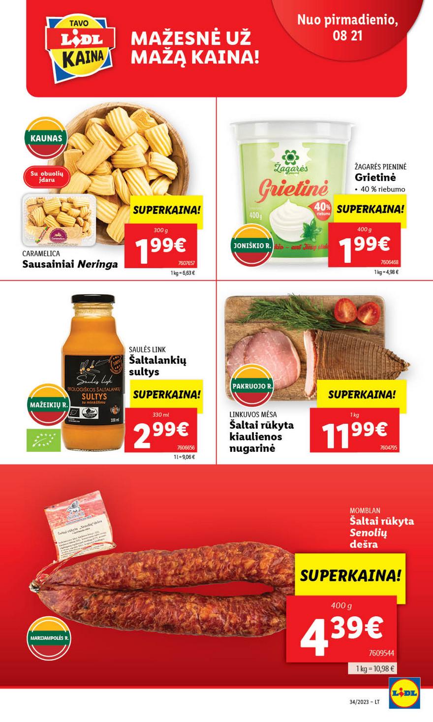 Lidl pasiūlymai akcijos nuo 
  2023-08-21 iki 
  2023-08-27 | Leidinukas.lt puslapis 22