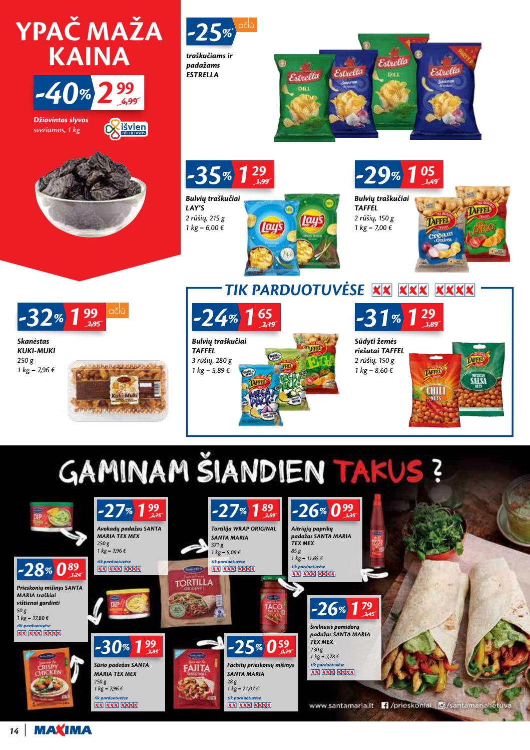 Maxima kaininis leidinys akcijos nuo 
  2020-09-29 iki 
  2020-10-05 | Leidinukas.lt puslapis 14