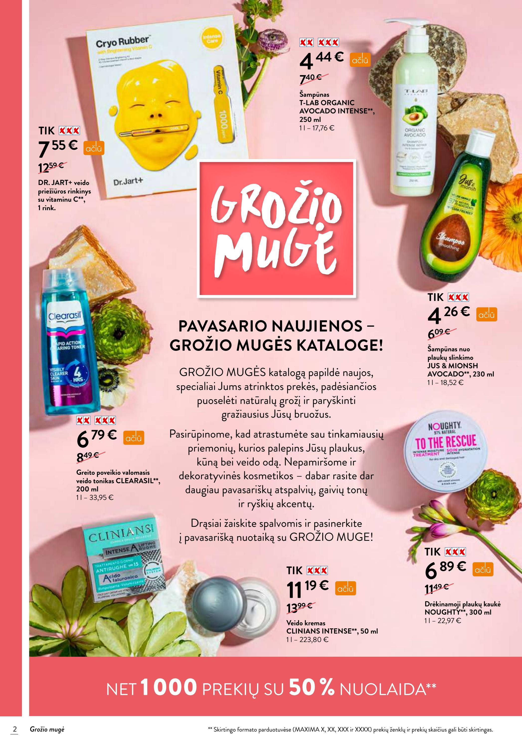 Maxima Grožio mugė akcijos nuo 
  2022-04-28 iki 
  2022-05-11 | Leidinukas.lt puslapis 2