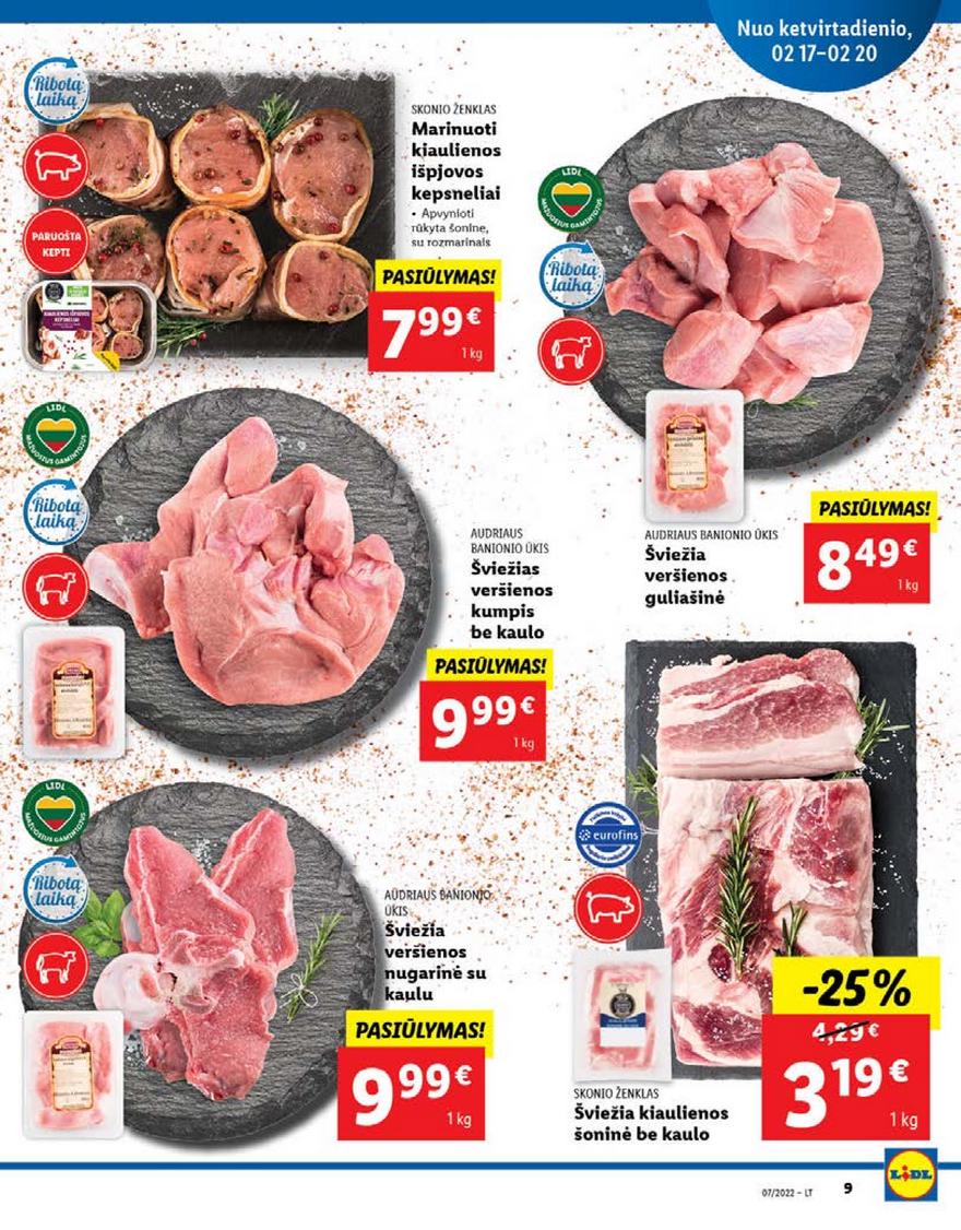Lidl maisto prekių pasiūlymai akcijos nuo 
  2022-02-14 iki 
  2022-02-20 | Leidinukas.lt puslapis 9