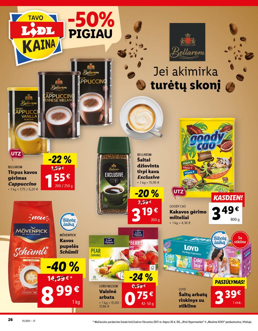 Lidl maisto prekių pasiūlymai akcijos nuo 
  2021-08-02 iki 
  2021-08-08 | Leidinukas.lt puslapis 26