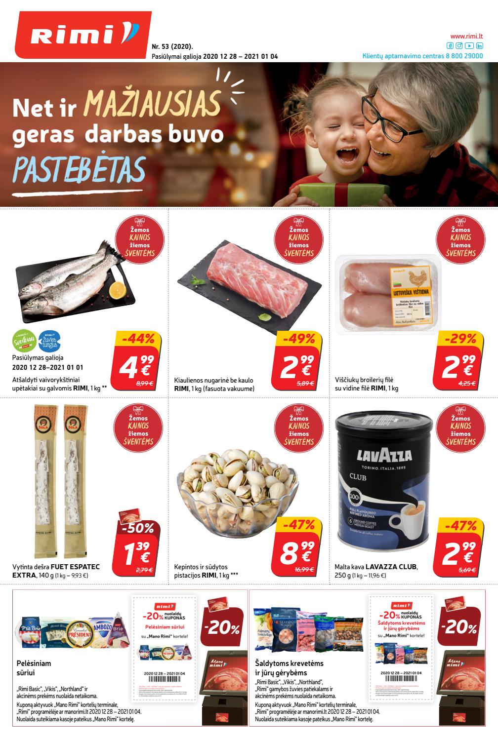 Rimi savaitinis leidinys akcijos nuo 
  2020-12-28 iki 
  2021-01-04 | Leidinukas.lt puslapis 1