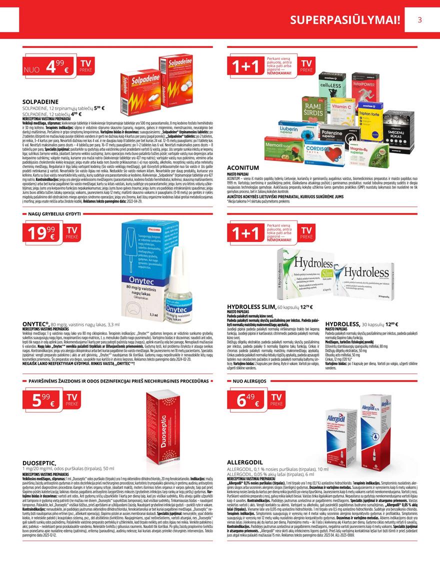 Gintarinės vaistinės leidinys akcijos nuo 
  2024-06-01 iki 
  2024-06-30 | Leidinukas.lt puslapis 3