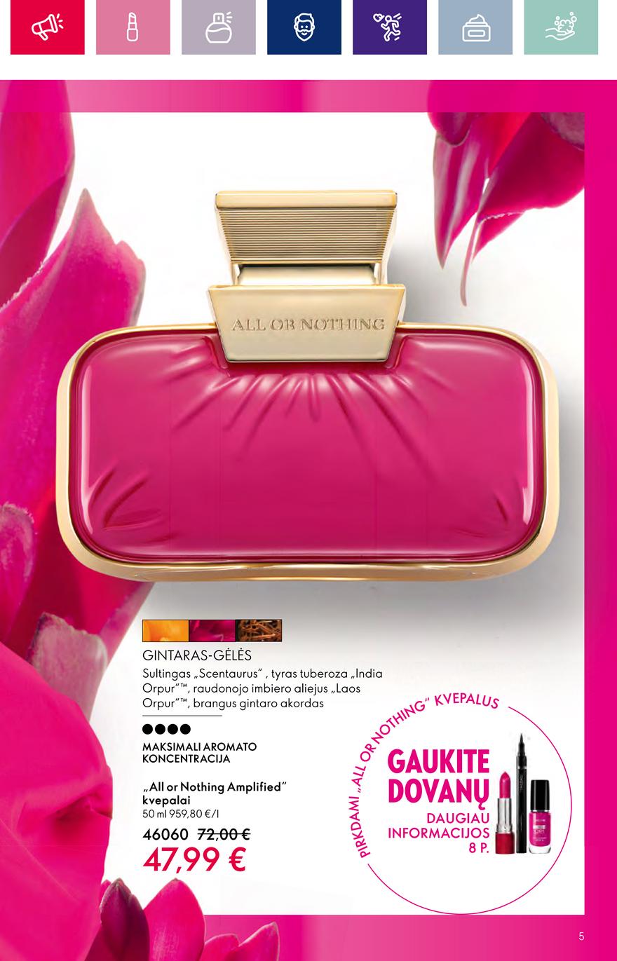 Oriflame katalogas akcijos nuo 
  2023-10-04 iki 
  2023-11-01 | Leidinukas.lt puslapis 5