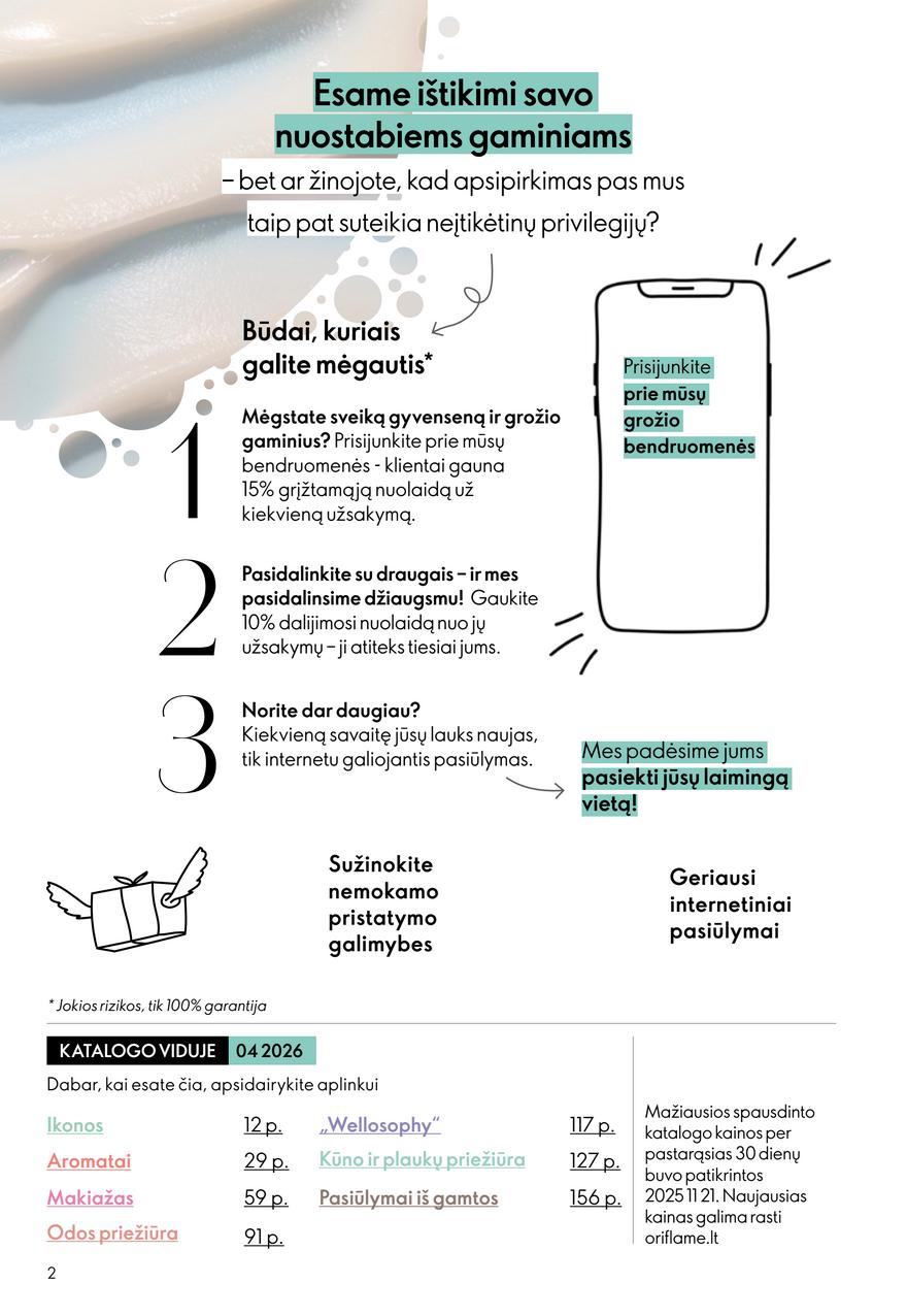Oriflame katalogas akcijos nuo 
  2026-03-11 iki 
  2026-03-31 | Leidinukas.lt puslapis 2