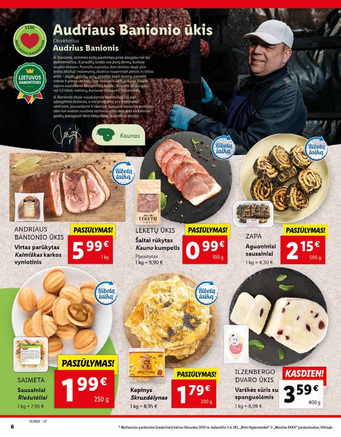 Lidl maisto prekių pasiūlymai akcijos nuo 
  2021-04-12 iki 
  2021-04-18 | Leidinukas.lt puslapis 6