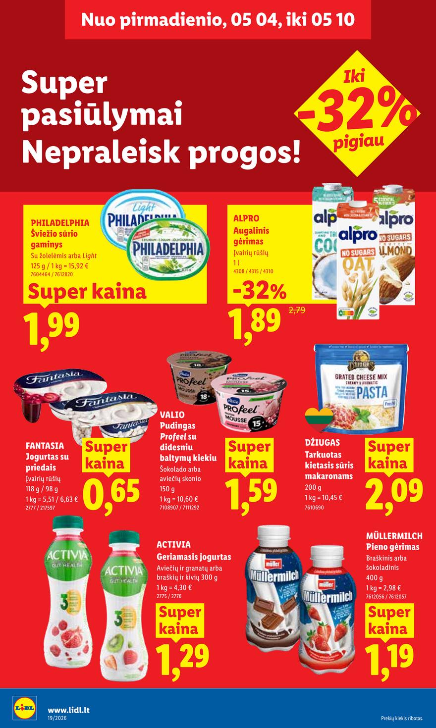 Lidl leidinys akcijos nuo 
  2026-05-04 iki 
  2026-05-10 | Leidinukas.lt puslapis 18