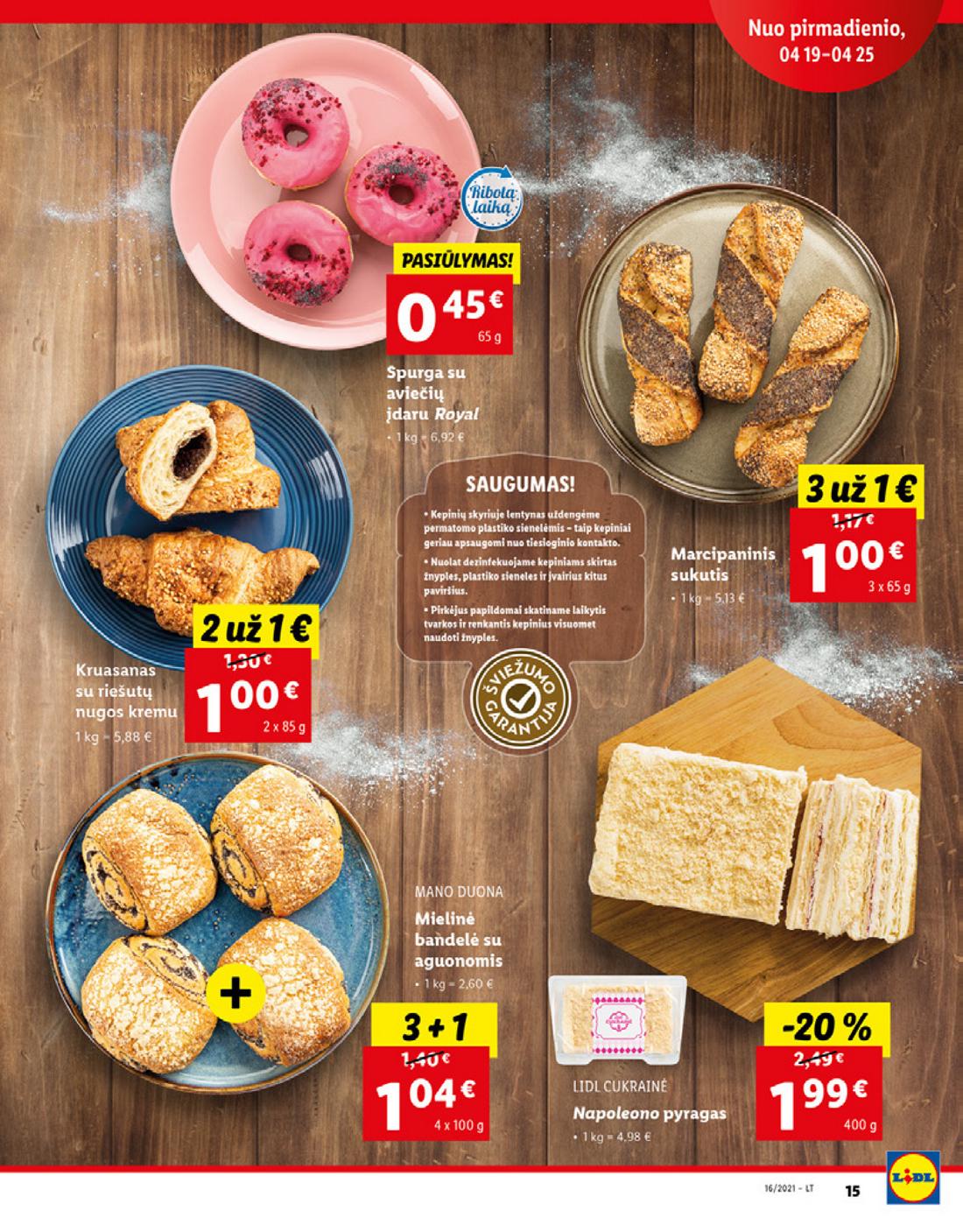 Lidl maisto prekių pasiūlymai akcijos nuo 
  2021-04-19 iki 
  2021-04-25 | Leidinukas.lt puslapis 15