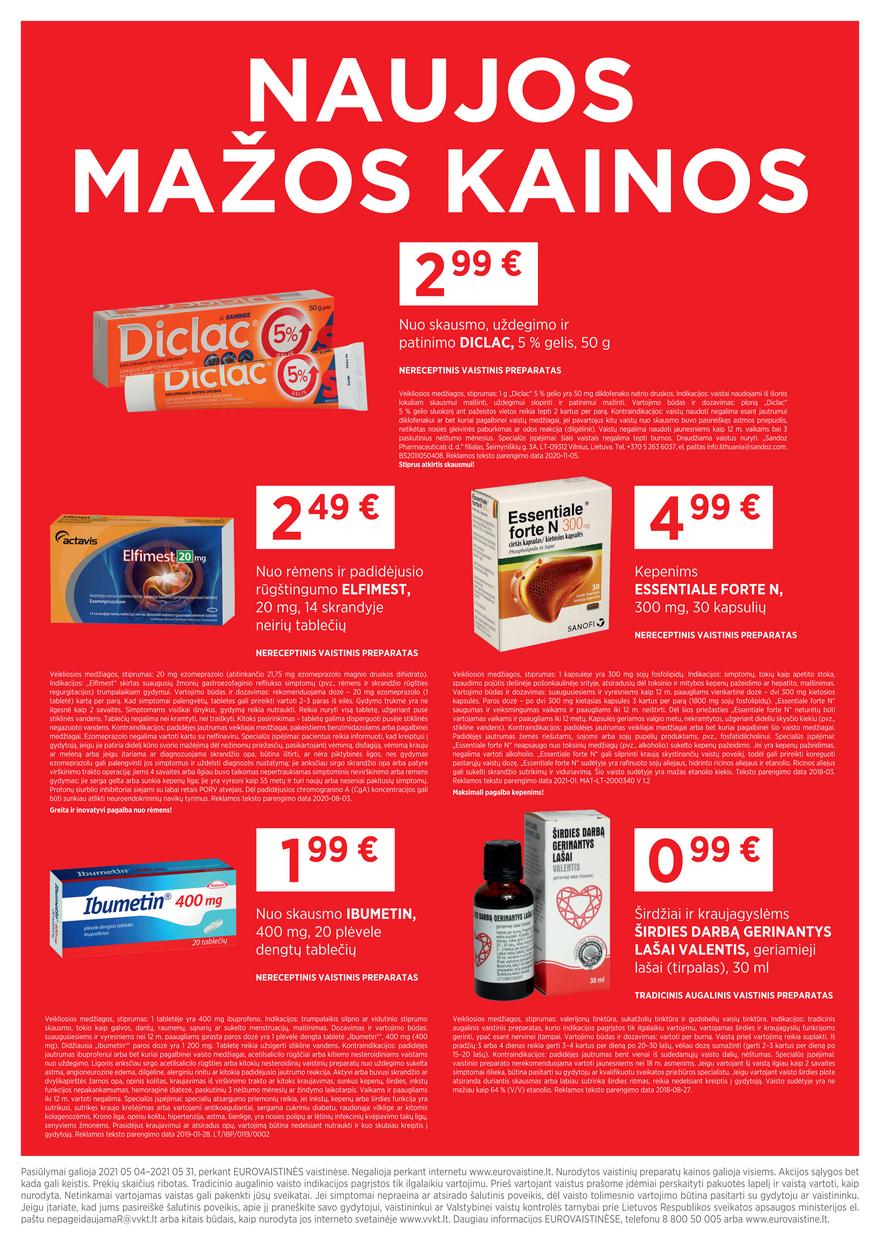Euro vaistinė leidinys akcijos nuo 
  2021-05-01 iki 
  2021-05-31 | Leidinukas.lt puslapis 3