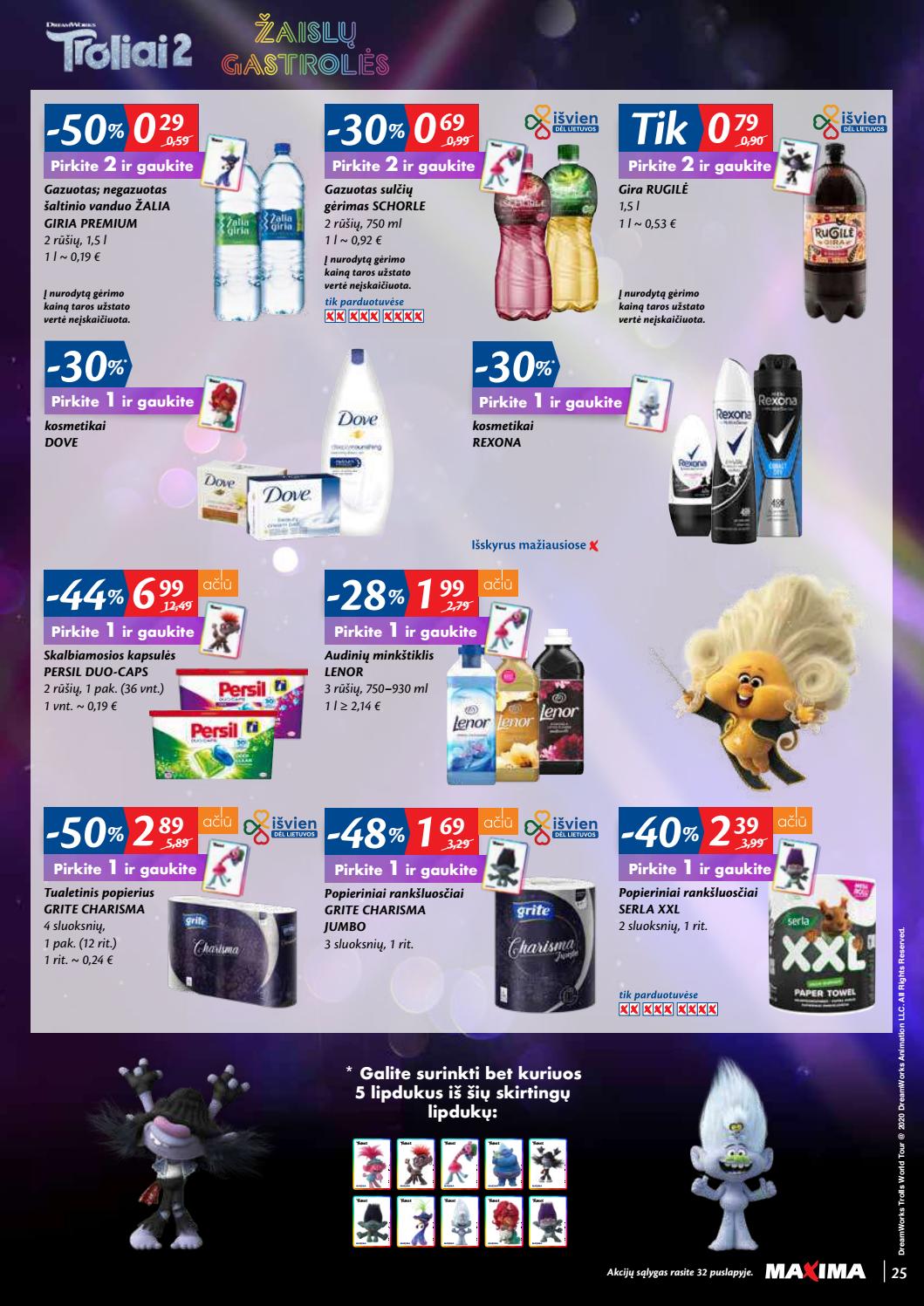 Maxima kaininis leidinys akcijos nuo 
  2020-09-22 iki 
  2020-09-28 | Leidinukas.lt puslapis 25