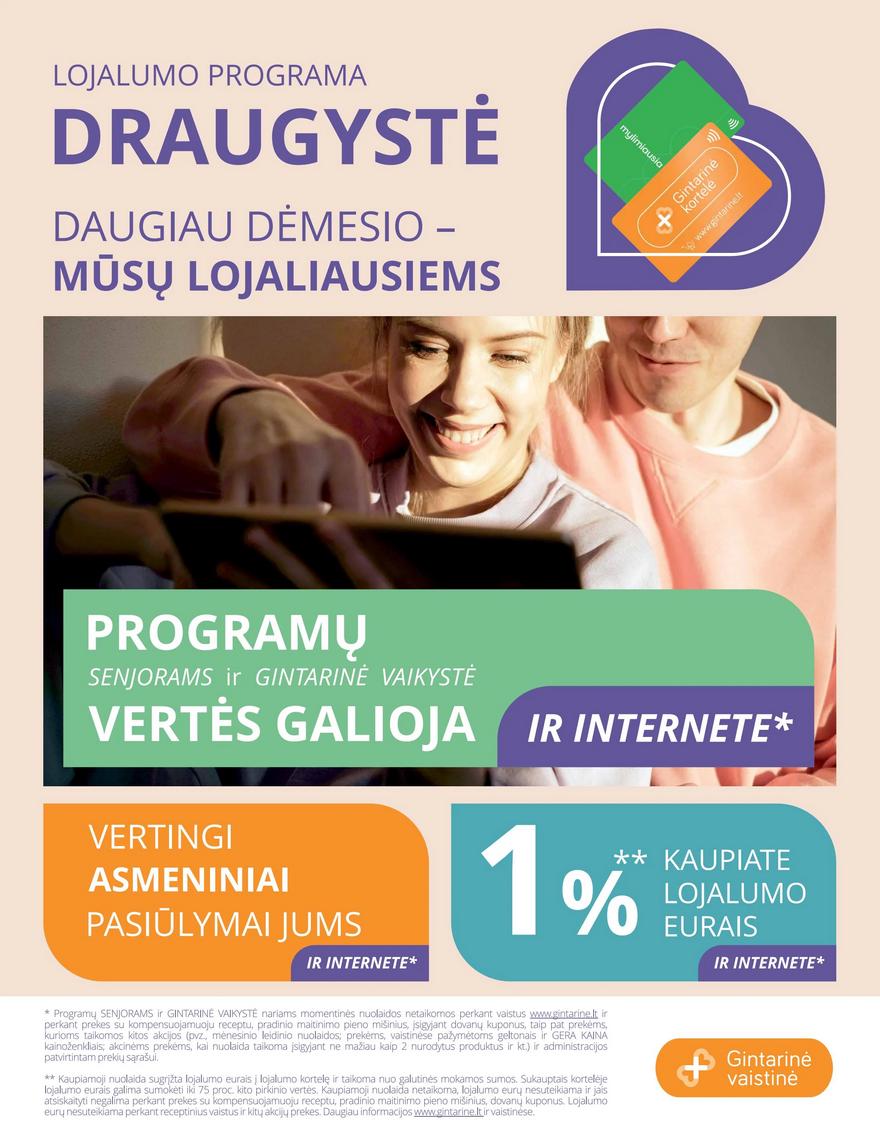 Gintarinės vaistinės leidinys akcijos nuo 
  2025-08-01 iki 
  2025-08-31 | Leidinukas.lt puslapis 32