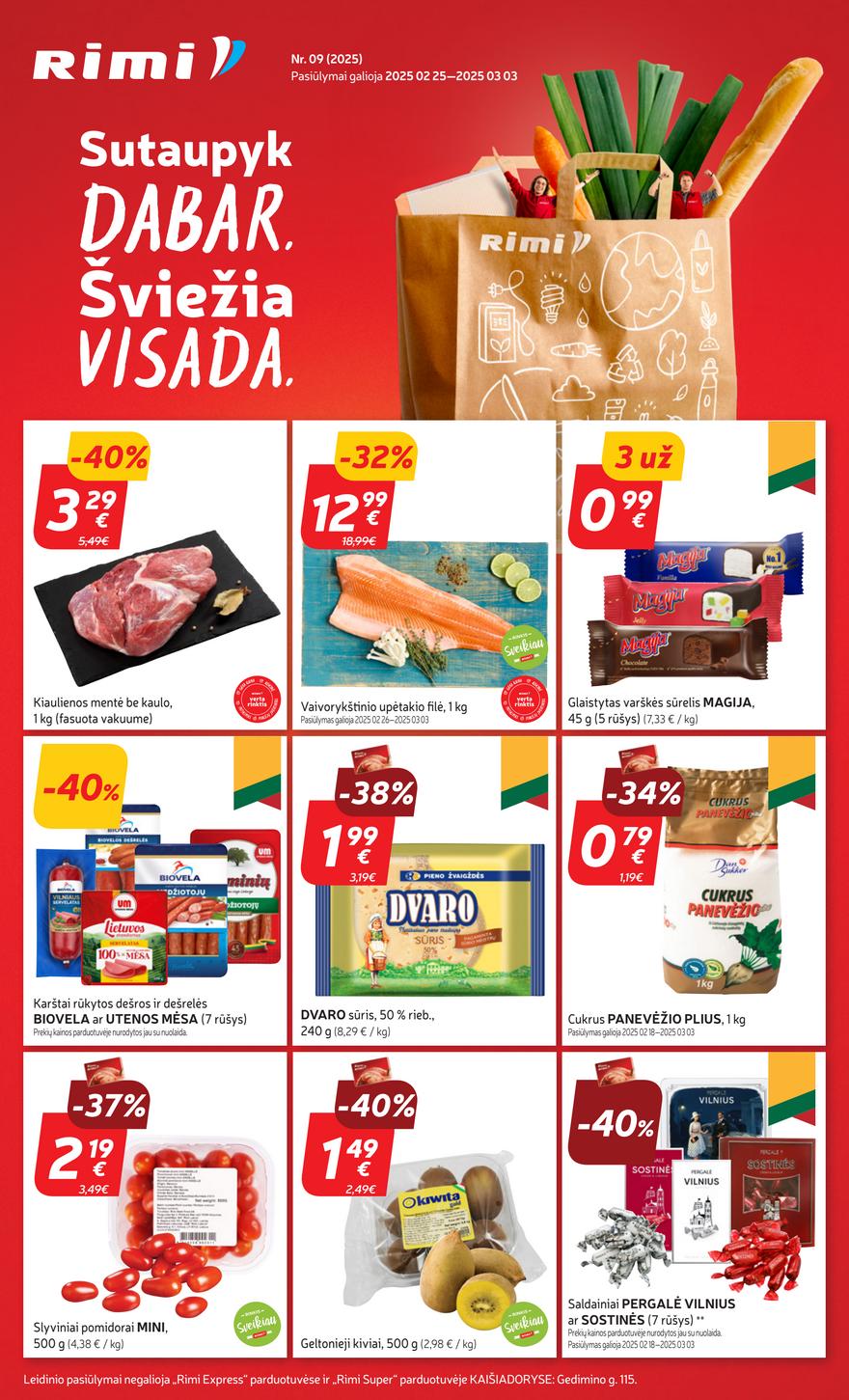 Rimi savaitinis leidinys 9 akcijos nuo 
  2025-02-25 iki 
  2025-03-03 | Leidinukas.lt puslapis 1