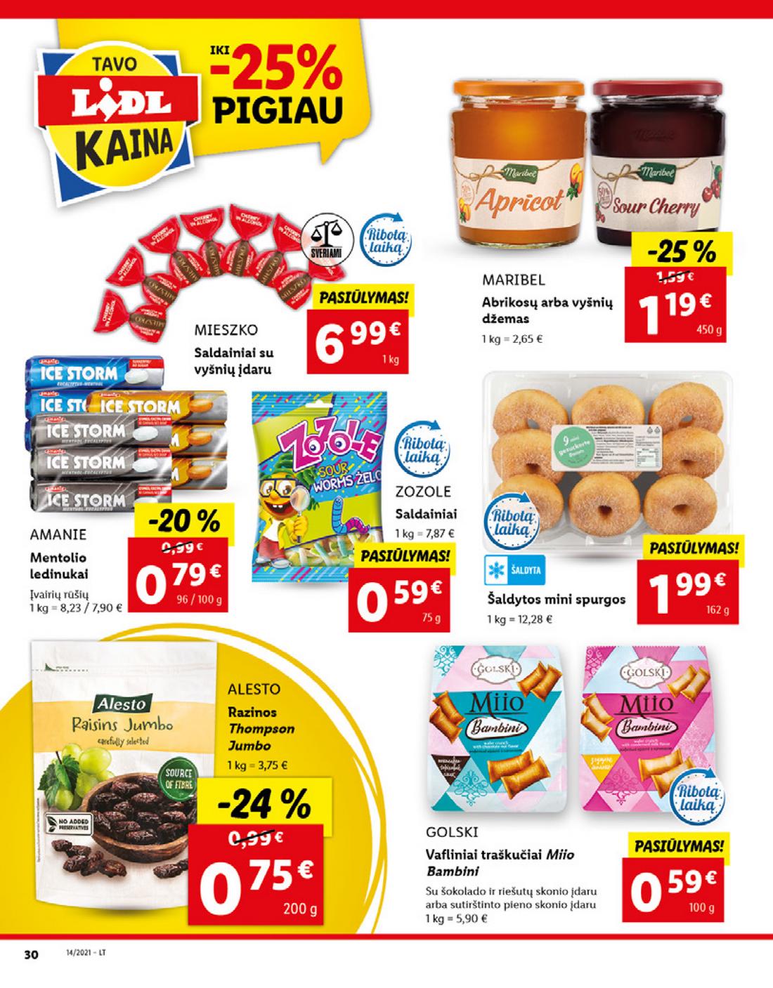 Lidl maisto prekių pasiūlymai akcijos nuo 
  2021-04-05 iki 
  2021-04-11 | Leidinukas.lt puslapis 30
