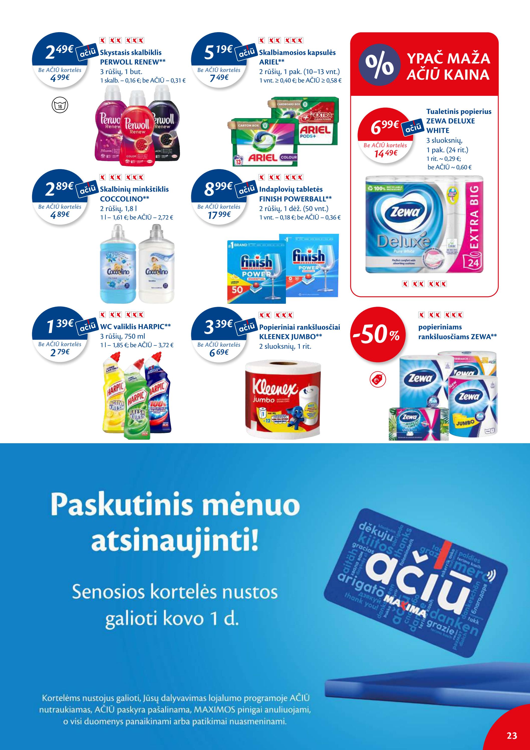 Maxima kaininis leidinys akcijos nuo 
  2023-02-14 iki 
  2023-02-20 | Leidinukas.lt puslapis 23