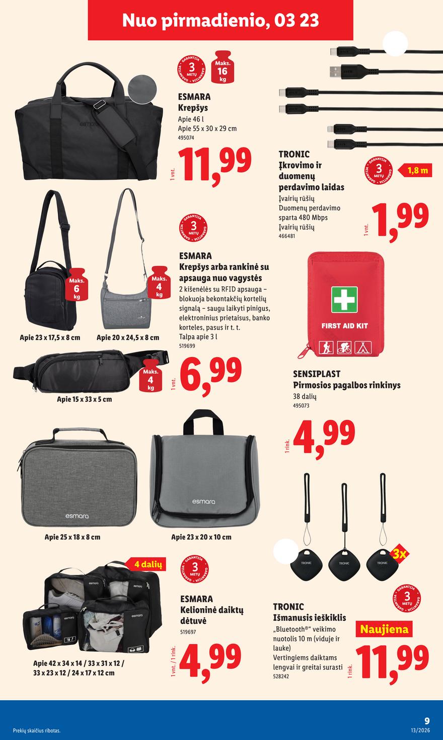 Lidl ne maisto leidinys akcijos nuo 
  2026-03-23 iki 
  2026-03-29 | Leidinukas.lt puslapis 9