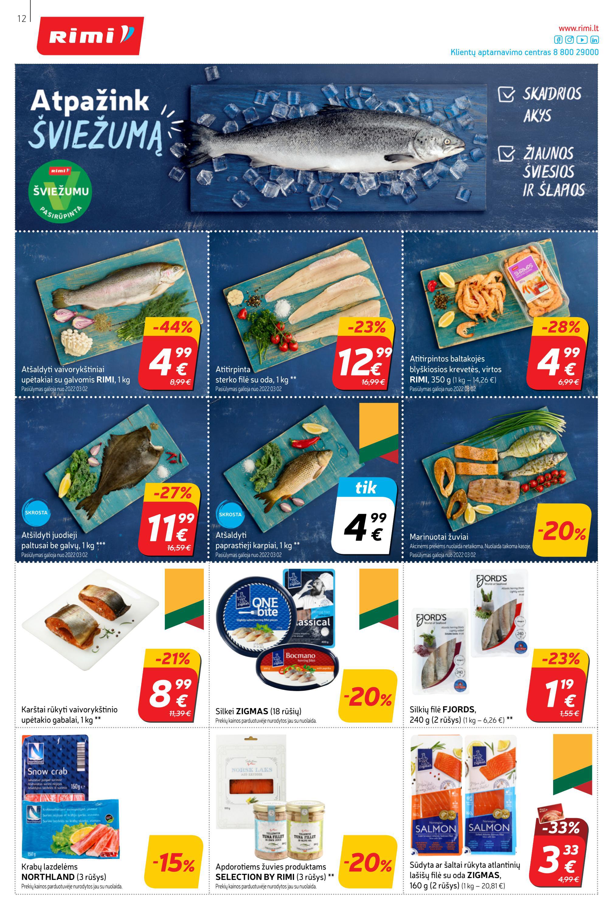 Rimi savaitinis leidinys akcijos nuo 
  2022-03-01 iki 
  2022-03-07 | Leidinukas.lt puslapis 12