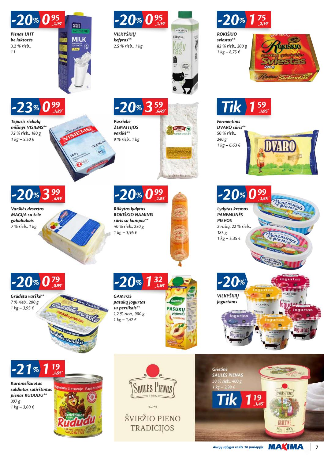 Maxima kaininis leidinys akcijos nuo 
  2019-10-01 iki 
  2019-10-07 | Leidinukas.lt puslapis 7