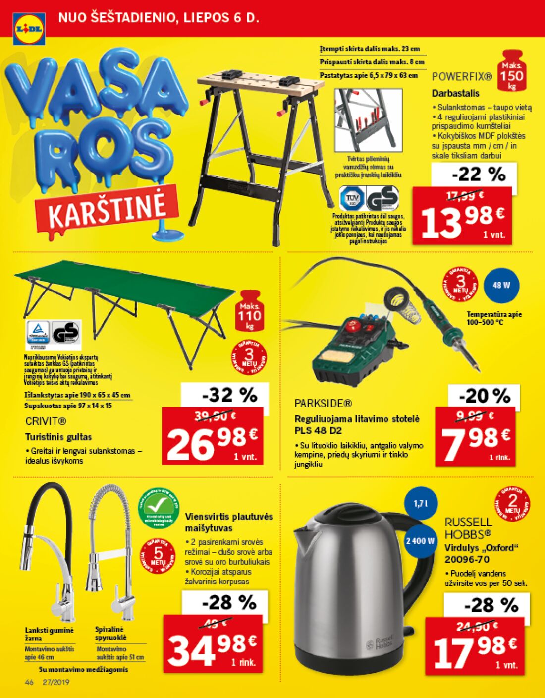 Lidl savaitinis leidinys akcijos nuo 
  2019-07-01 iki 
  2019-07-07 | Leidinukas.lt puslapis 46