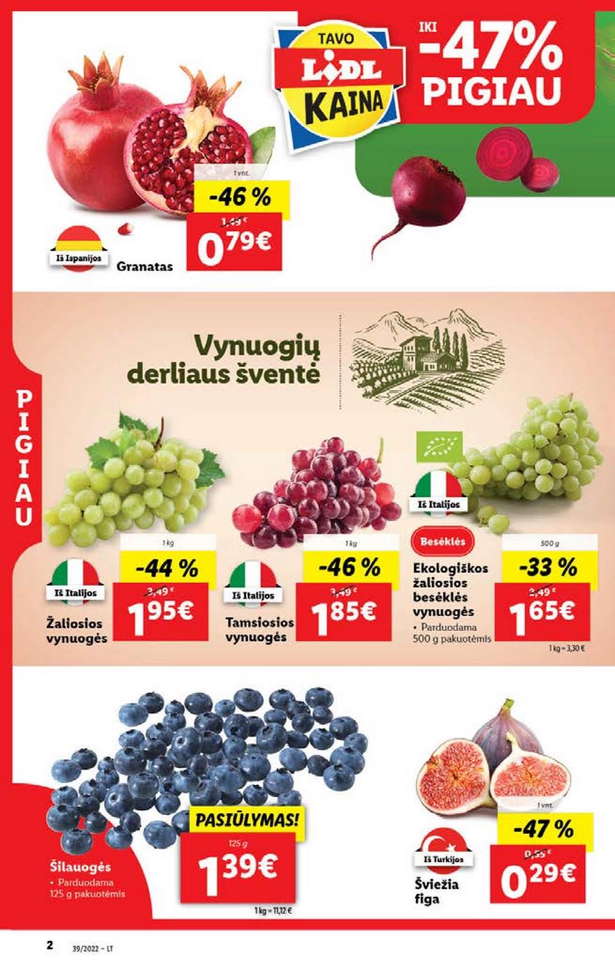 Lidl maisto prekių pasiūlymai akcijos nuo 
  2022-09-26 iki 
  2022-10-02 | Leidinukas.lt puslapis 2