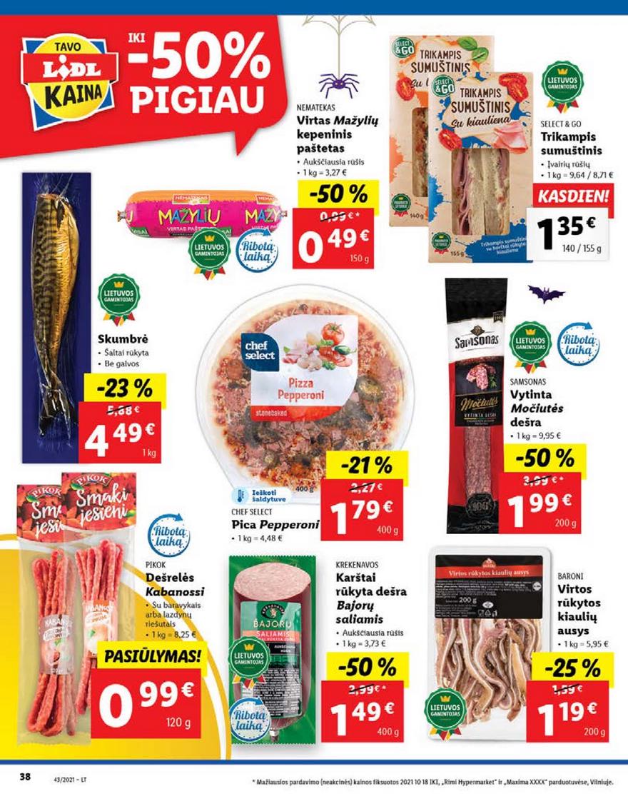 Lidl pasiūlymai akcijos nuo 
  2021-10-25 iki 
  2021-10-31 | Leidinukas.lt puslapis 38