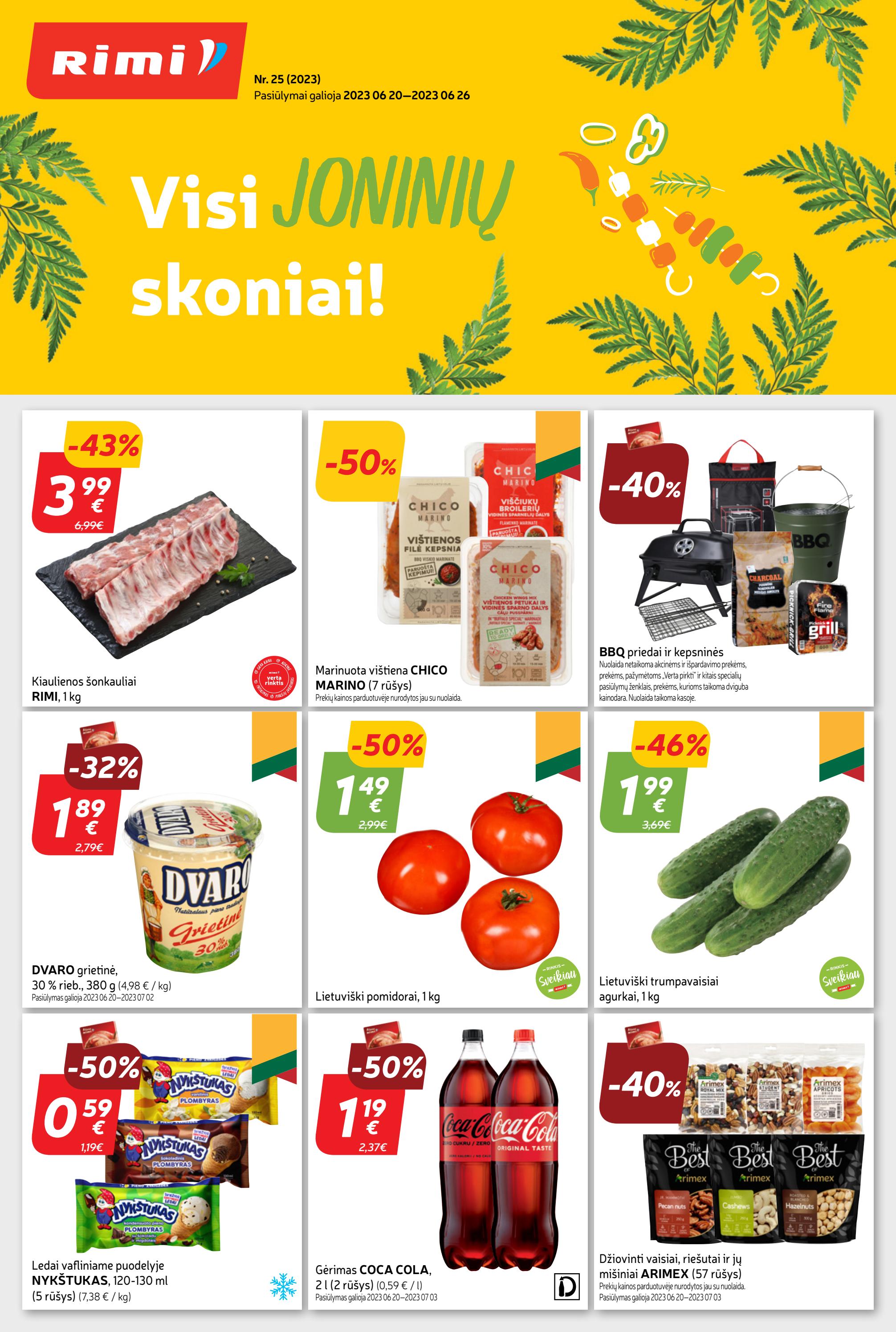 Rimi savaitinis leidinys akcijos nuo 
  2023-06-20 iki 
  2023-06-26 | Leidinukas.lt puslapis 1