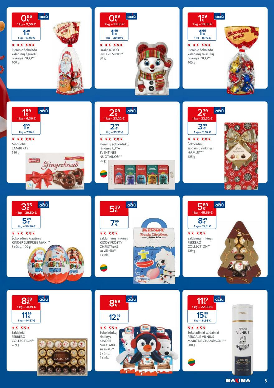 Maxima kaininis leidinys akcijos nuo 
  2023-12-12 iki 
  2023-12-18 | Leidinukas.lt puslapis 5