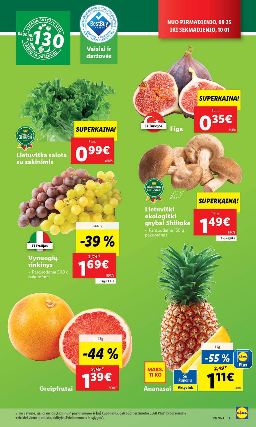 Lidl pasiūlymai akcijos nuo 
  2023-09-25 iki 
  2023-10-01 | Leidinukas.lt puslapis 13
