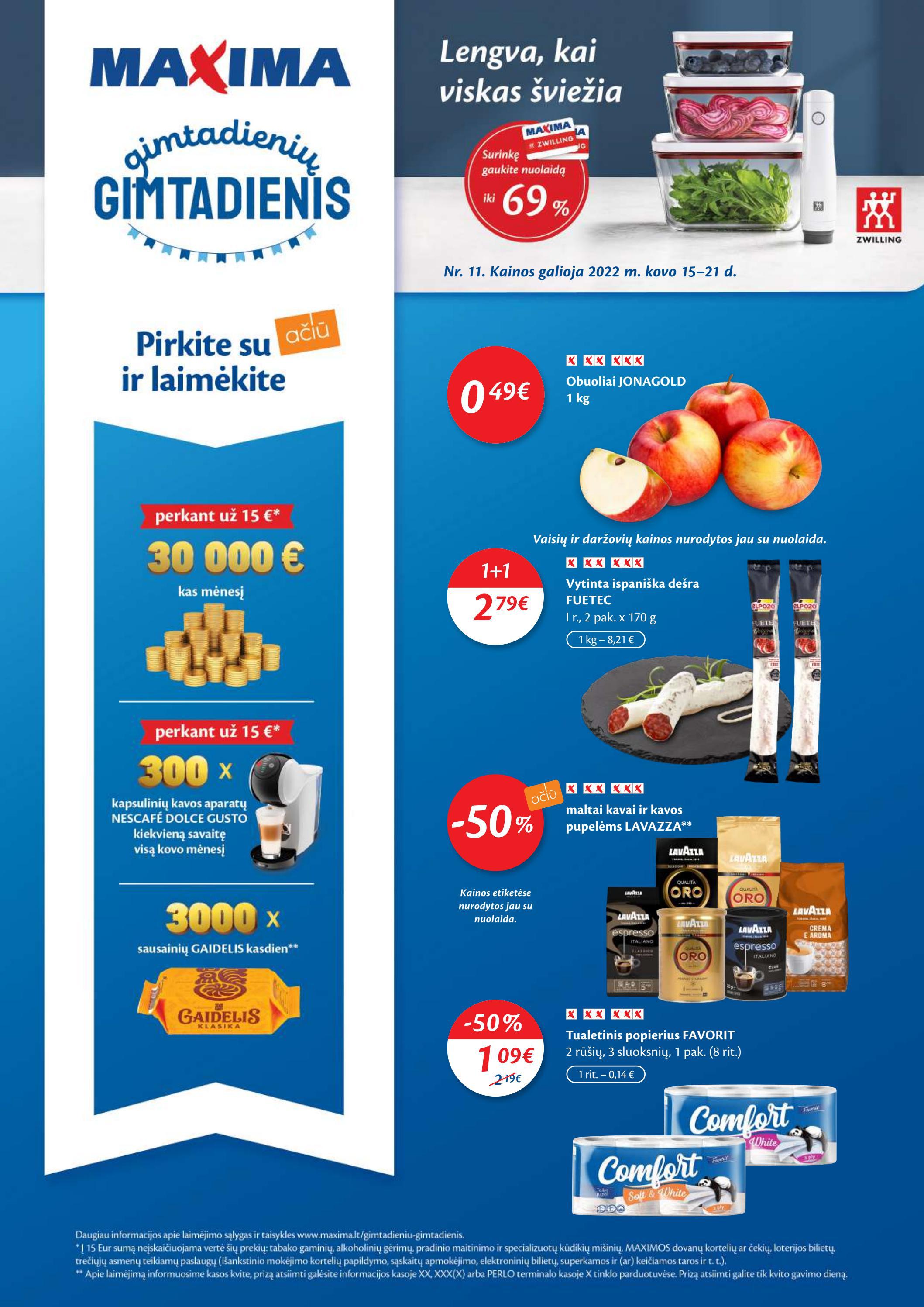 Maxima leidinys akcijos nuo 
  2022-03-15 iki 
  2022-03-21 | Leidinukas.lt puslapis 1