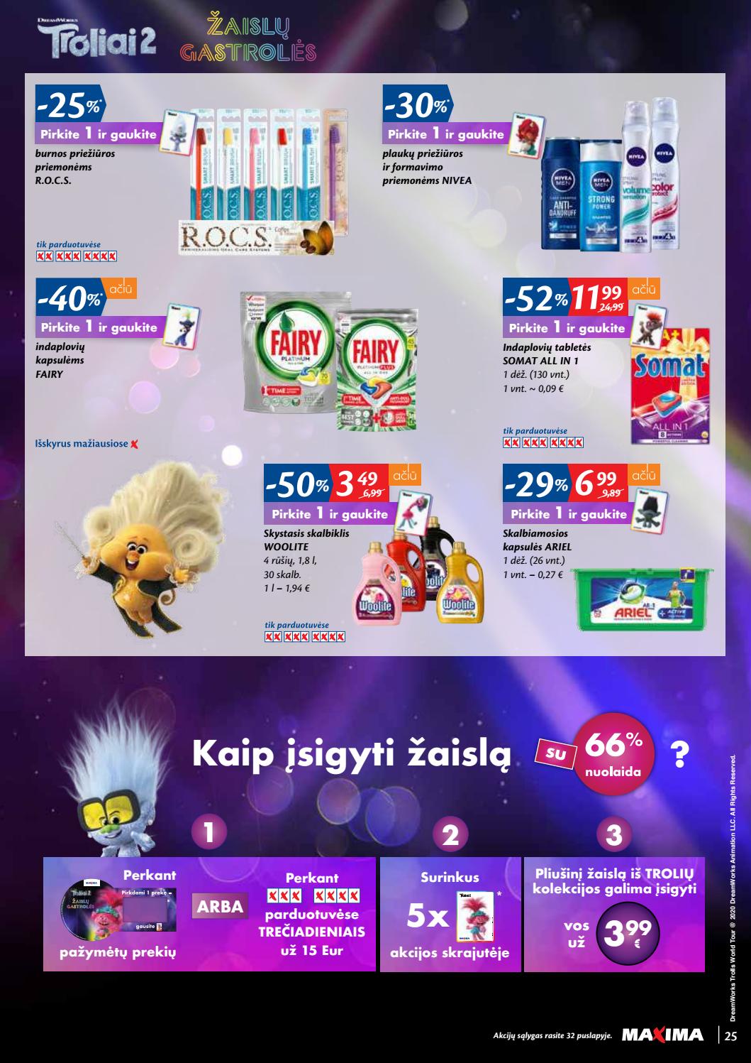 Maxima kaininis leidinys akcijos nuo 
  2020-09-29 iki 
  2020-10-05 | Leidinukas.lt puslapis 25