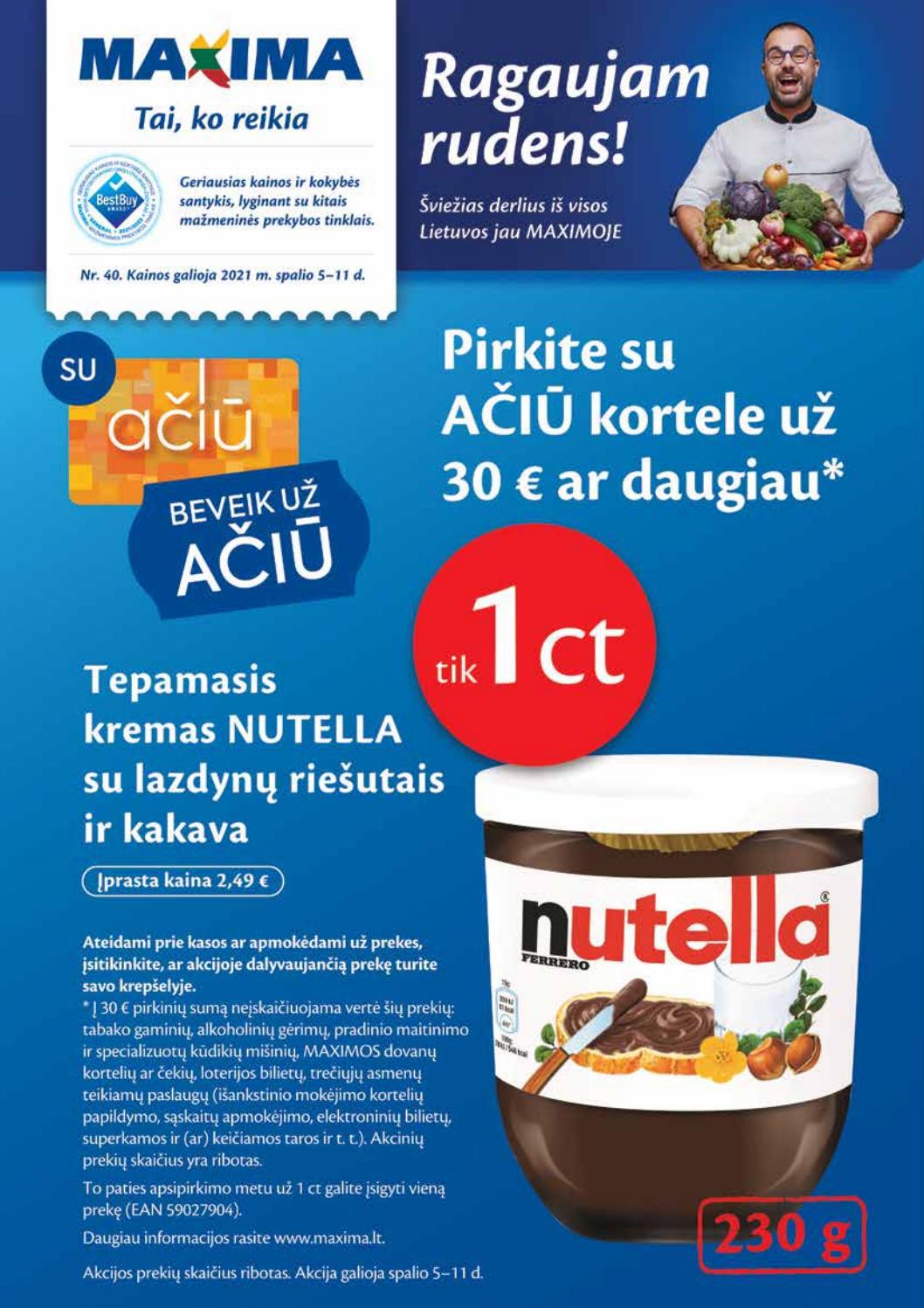 Maxima kaininis leidinys akcijos nuo 
  2021-10-05 iki 
  2021-10-11 | Leidinukas.lt puslapis 1
