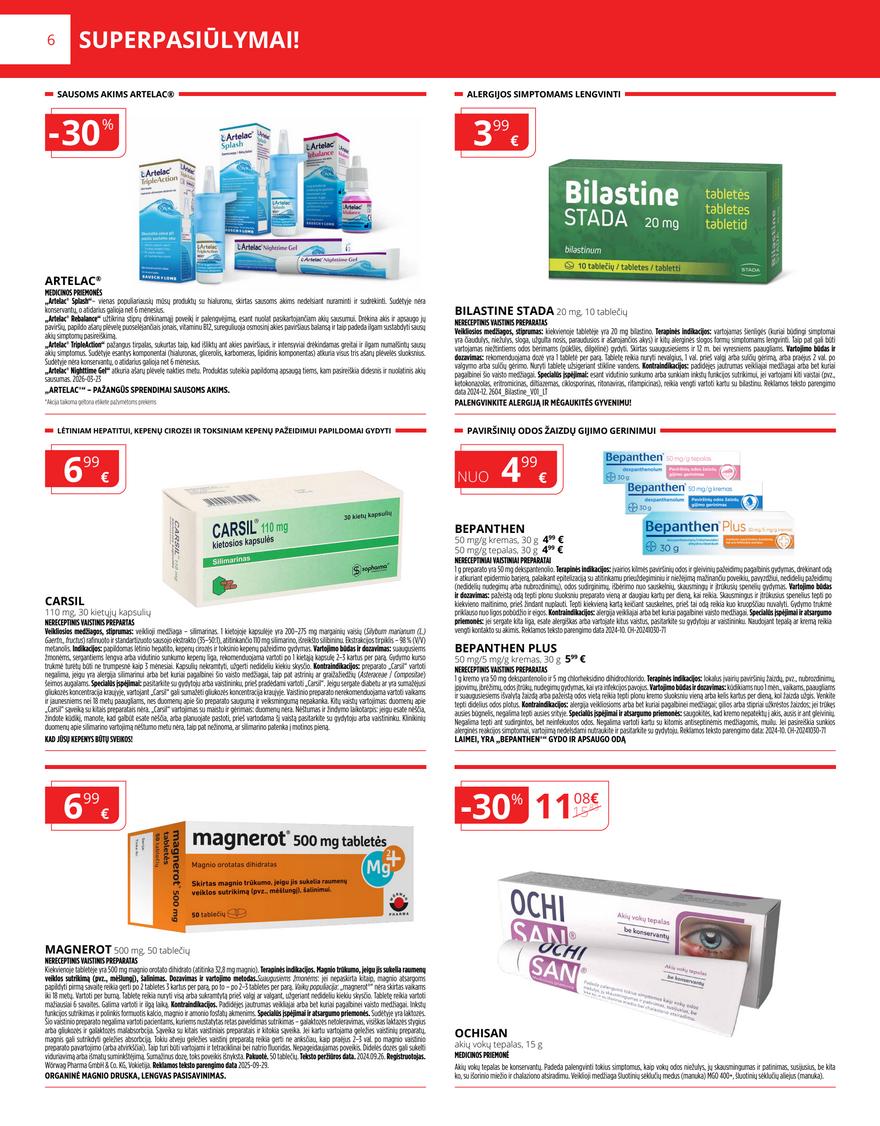 Norfos vaistinės leidinys akcijos nuo 
  2026-07-01 iki 
  2026-07-31 | Leidinukas.lt puslapis 6