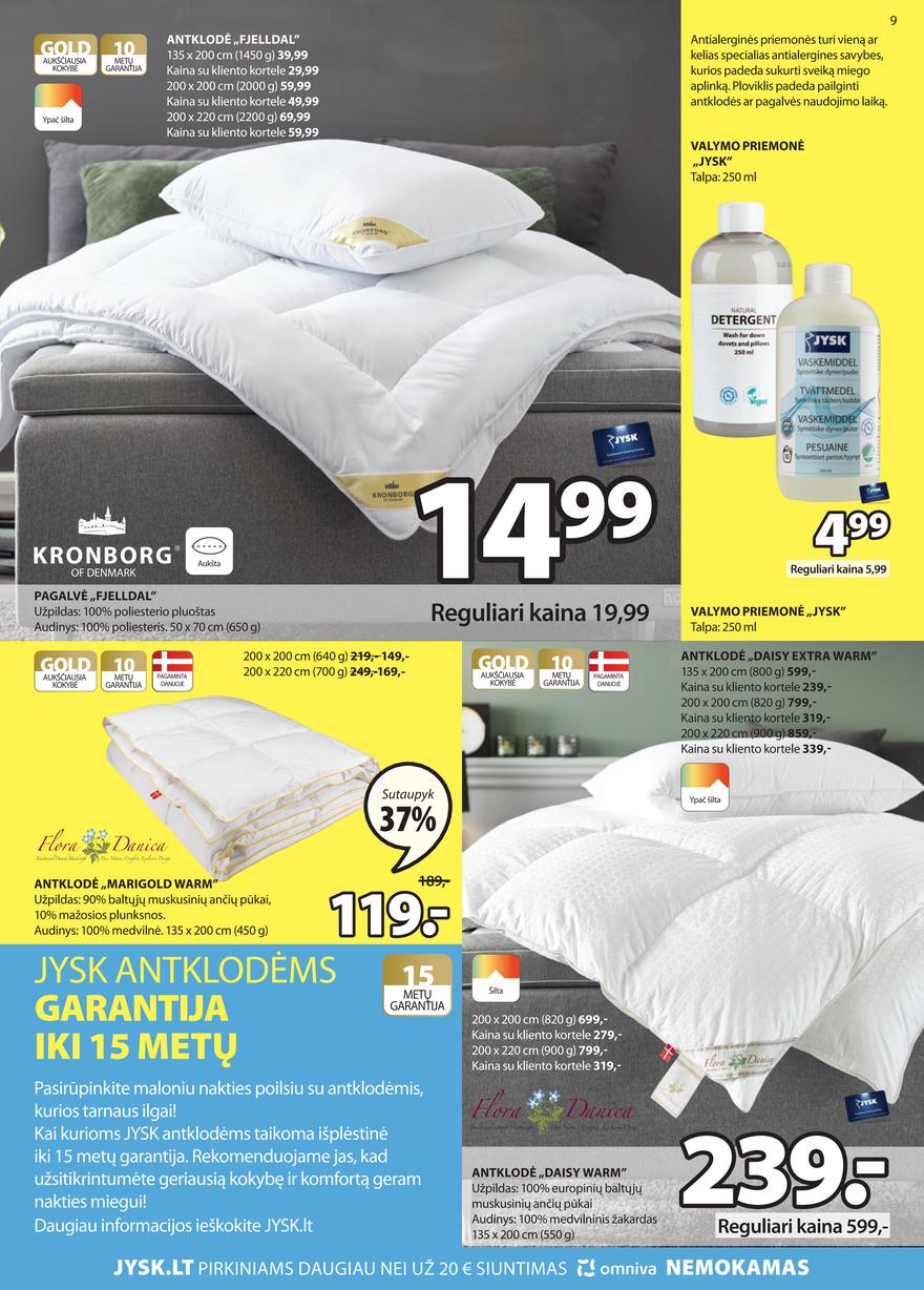 Jysk leidinys akcijos nuo 
  2022-03-15 iki 
  2022-03-28 | Leidinukas.lt puslapis 9