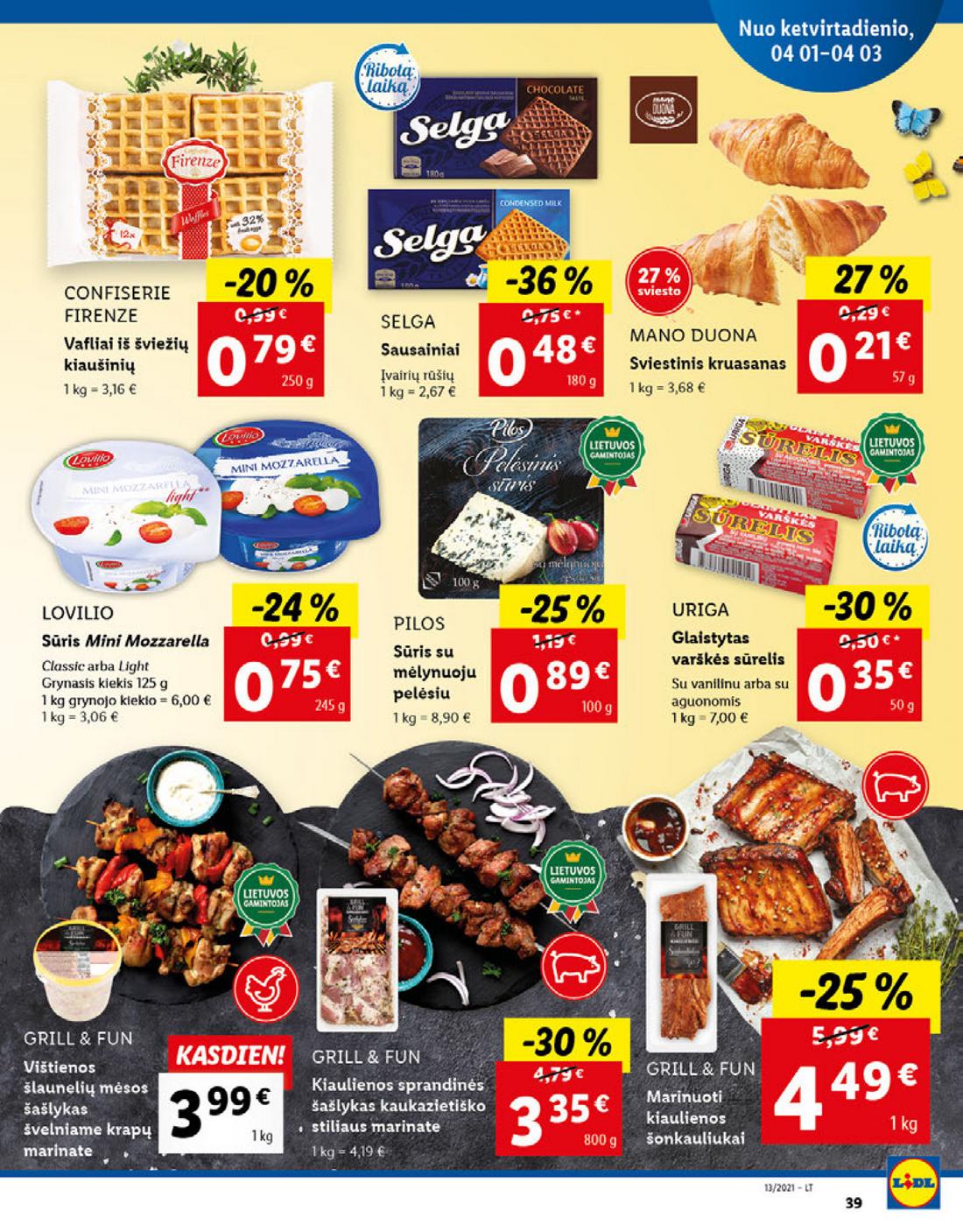 Lidl maisto prekių pasiūlymai akcijos nuo 
  2021-03-29 iki 
  2021-04-03 | Leidinukas.lt puslapis 39