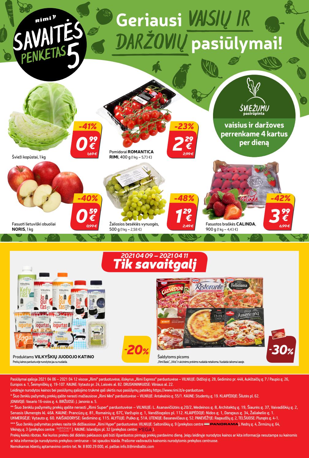 Rimi savaitinis leidinys akcijos nuo 
  2021-04-06 iki 
  2021-04-12 | Leidinukas.lt puslapis 24