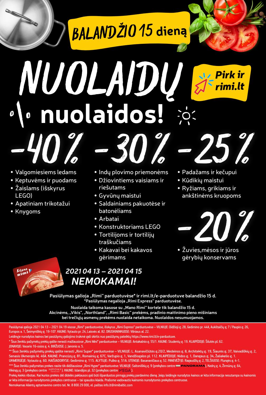 Rimi savaitinis leidinys akcijos nuo 
  2021-04-13 iki 
  2021-04-19 | Leidinukas.lt puslapis 24