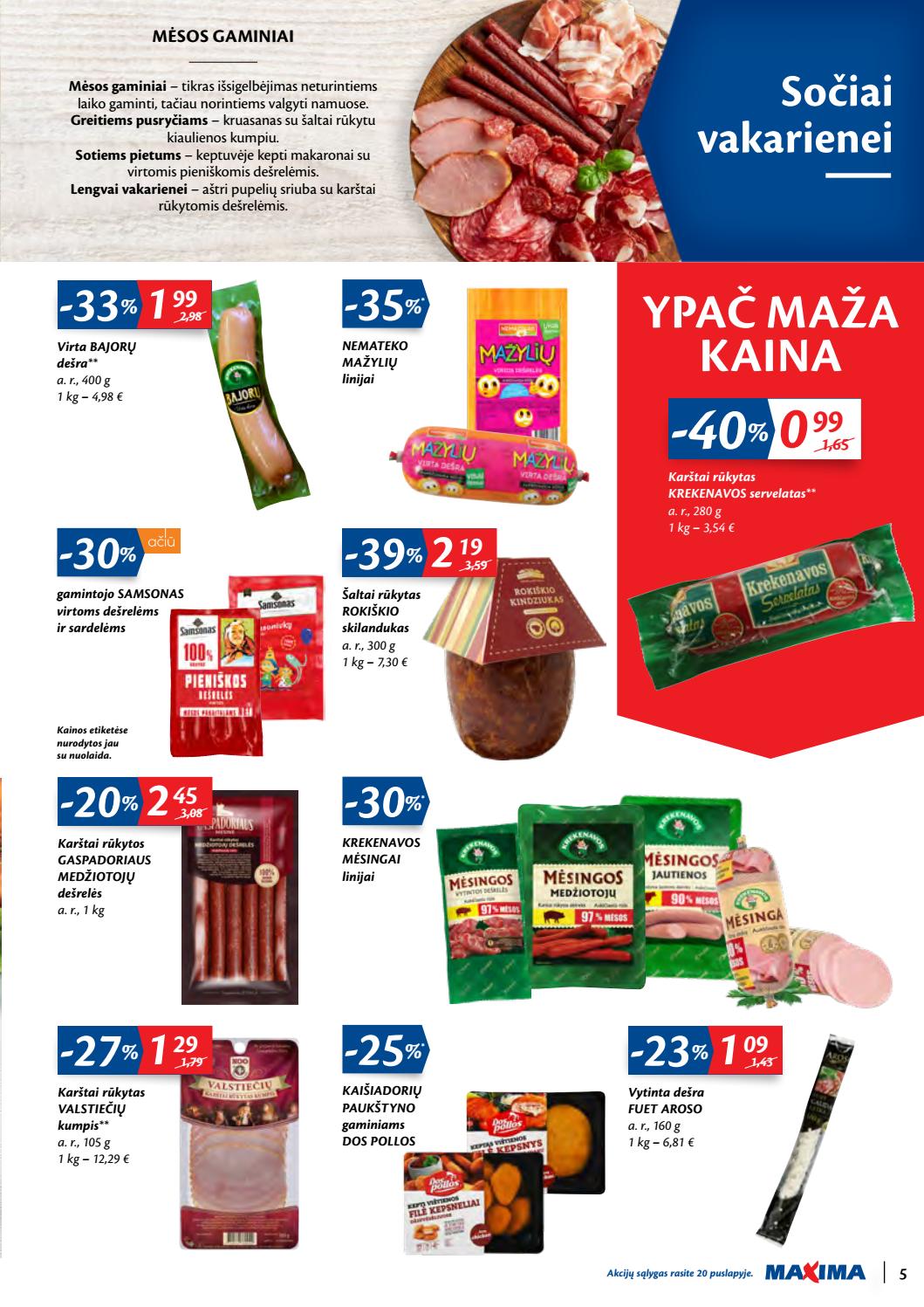 Maxima kaininis leidinys akcijos nuo 
  2020-01-07 iki 
  2020-01-13 | Leidinukas.lt puslapis 5