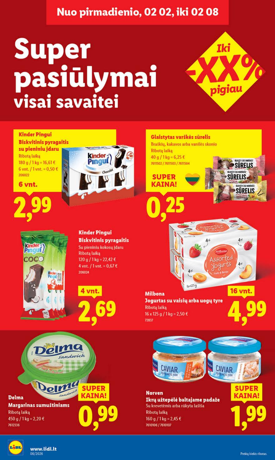 Lidl leidinys naujas akcijos nuo 
  2026-02-02 iki 
  2026-02-08 | Leidinukas.lt puslapis 14