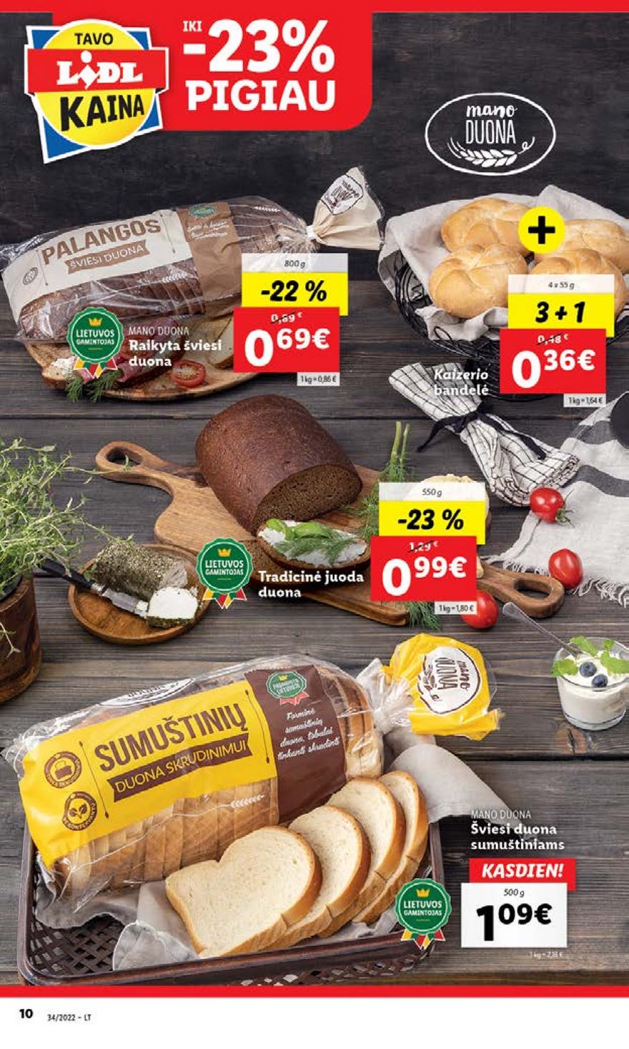 Lidl pasiūlymai akcijos nuo 
  2022-08-22 iki 
  2022-08-28 | Leidinukas.lt puslapis 10