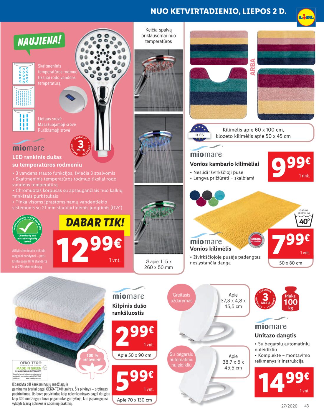 Lidl savaitinis leidinys akcijos nuo 
  2020-06-29 iki 
  2020-07-05 | Leidinukas.lt puslapis 43