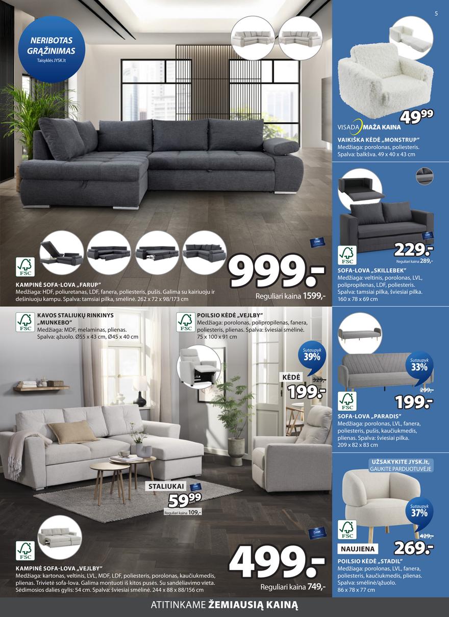 Jysk leidinys akcijos nuo 
  2025-10-14 iki 
  2025-10-27 | Leidinukas.lt puslapis 5
