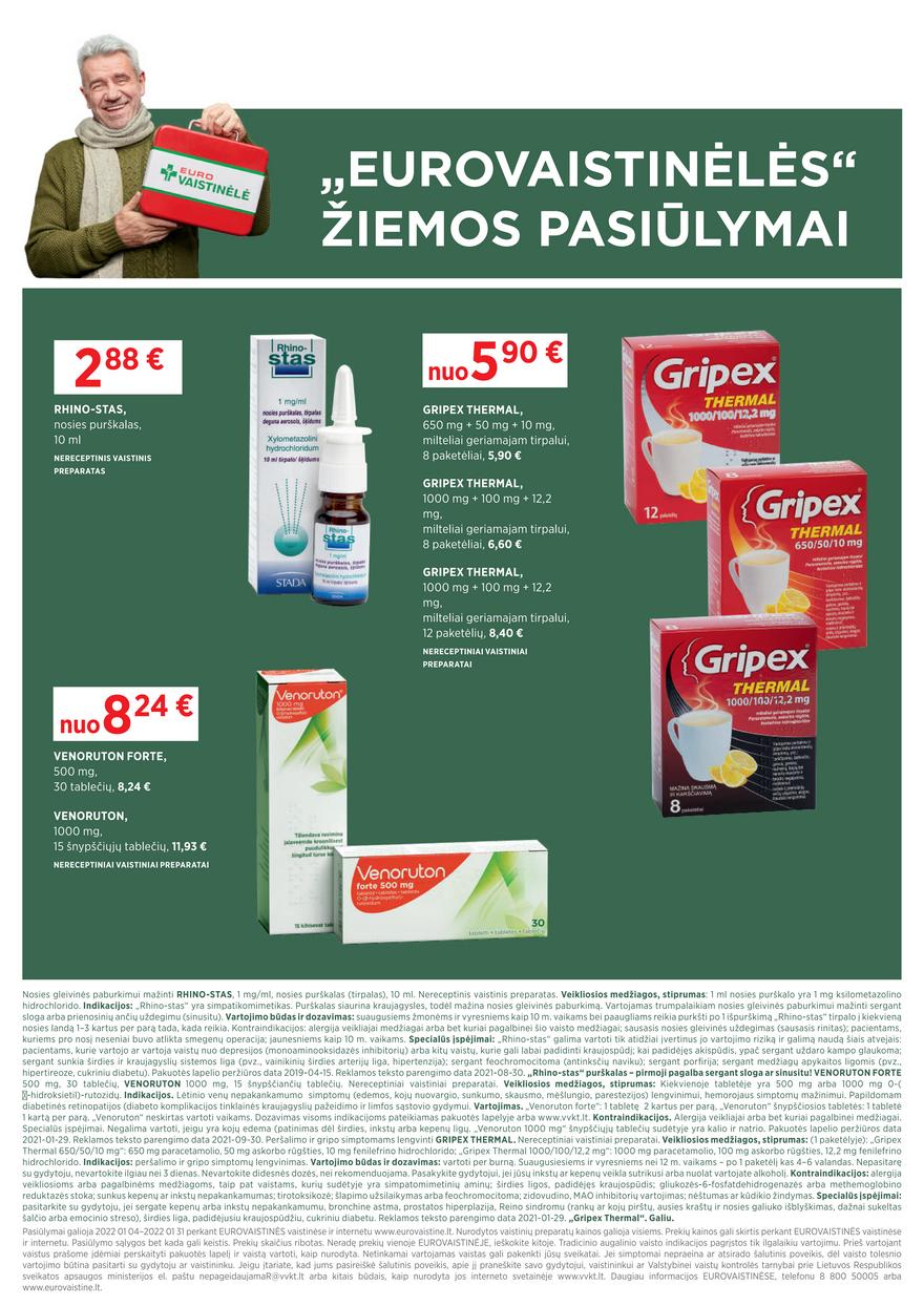 Euro vaistinė leidinys akcijos nuo 
  2022-01-04 iki 
  2022-01-31 | Leidinukas.lt puslapis 7