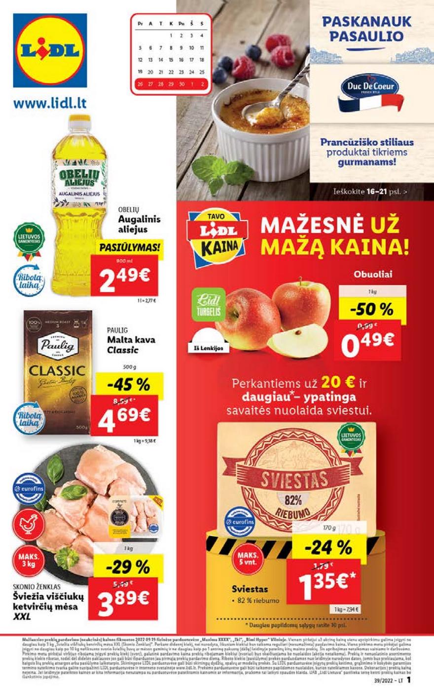 Lidl maisto prekių pasiūlymai akcijos nuo 
  2022-09-26 iki 
  2022-10-02 | Leidinukas.lt puslapis 1