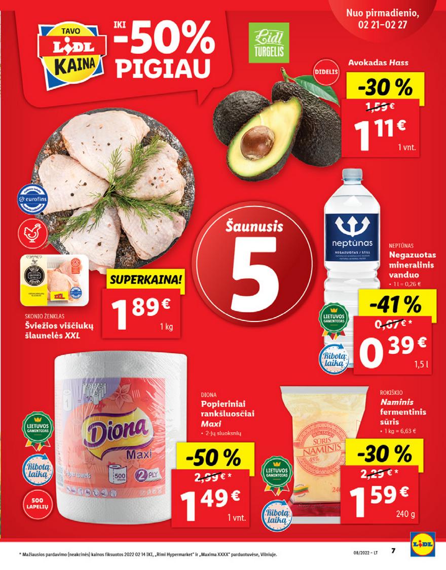 Lidl maisto prekių pasiūlymai akcijos nuo 
  2022-02-21 iki 
  2022-02-27 | Leidinukas.lt puslapis 7