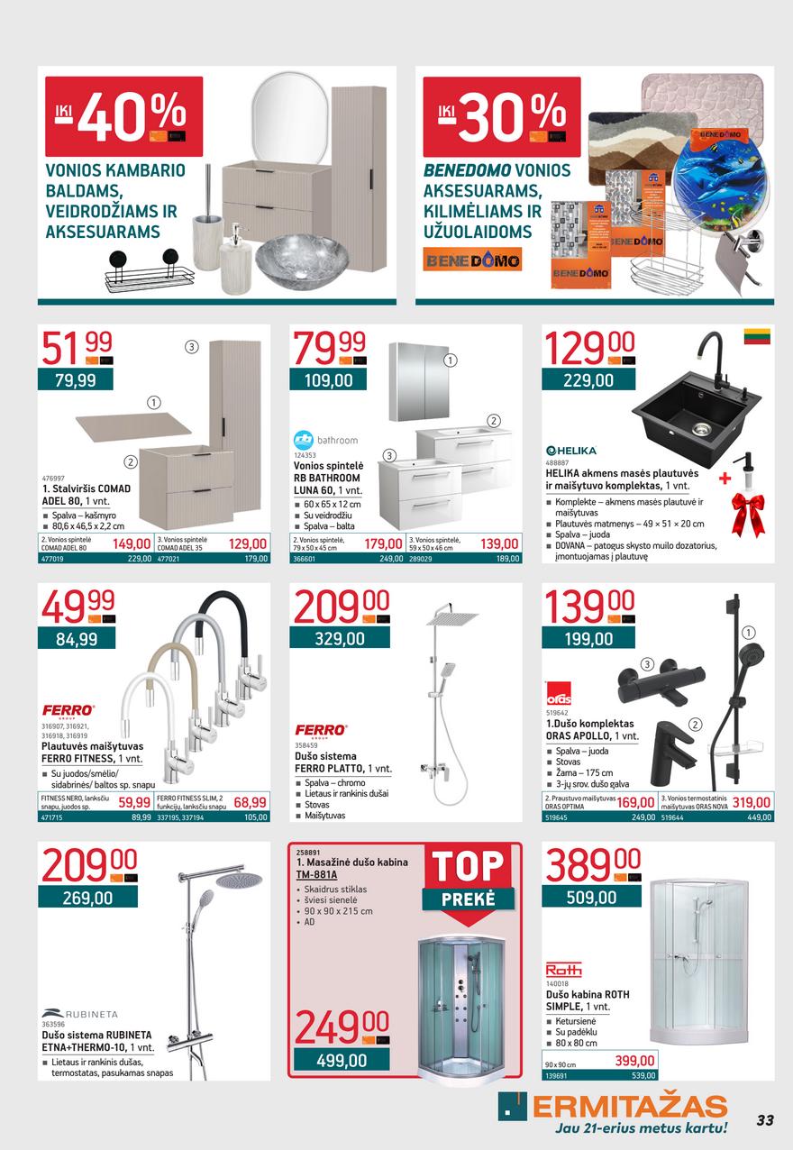 Ermitažas leidinys akcijos nuo 
  2025-12-01 iki 
  2026-01-04 | Leidinukas.lt puslapis 33
