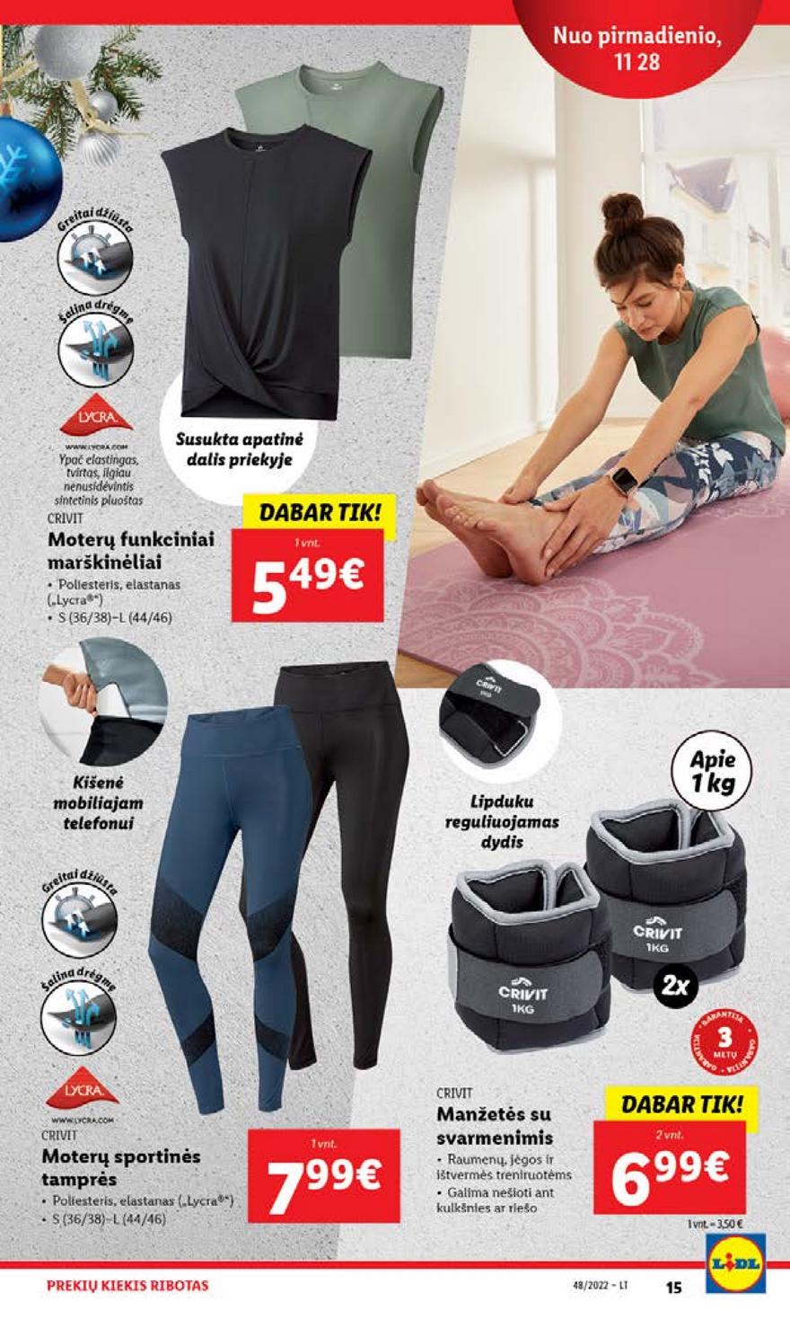 Lidl pasiūlymai akcijos nuo 
  2022-11-28 iki 
  2022-12-04 | Leidinukas.lt puslapis 15
