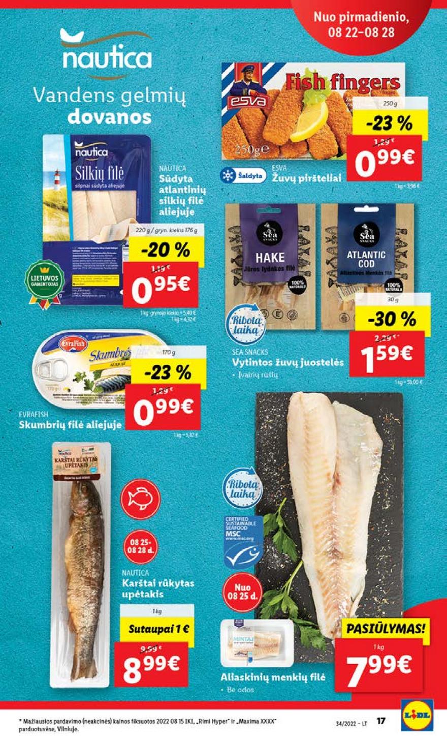Lidl pasiūlymai akcijos nuo 
  2022-08-22 iki 
  2022-08-28 | Leidinukas.lt puslapis 17