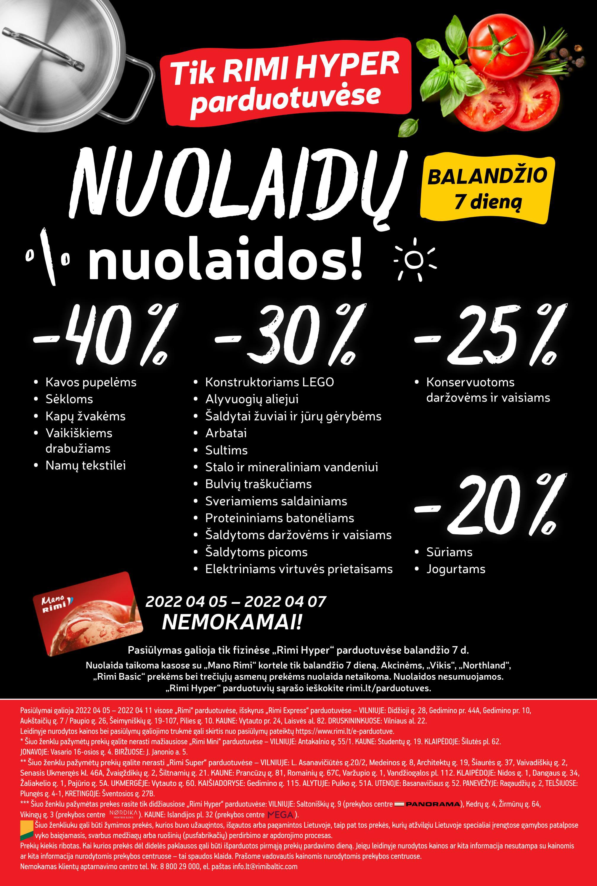 Rimi savaitinis leidinys akcijos nuo 
  2022-04-05 iki 
  2022-04-11 | Leidinukas.lt puslapis 24