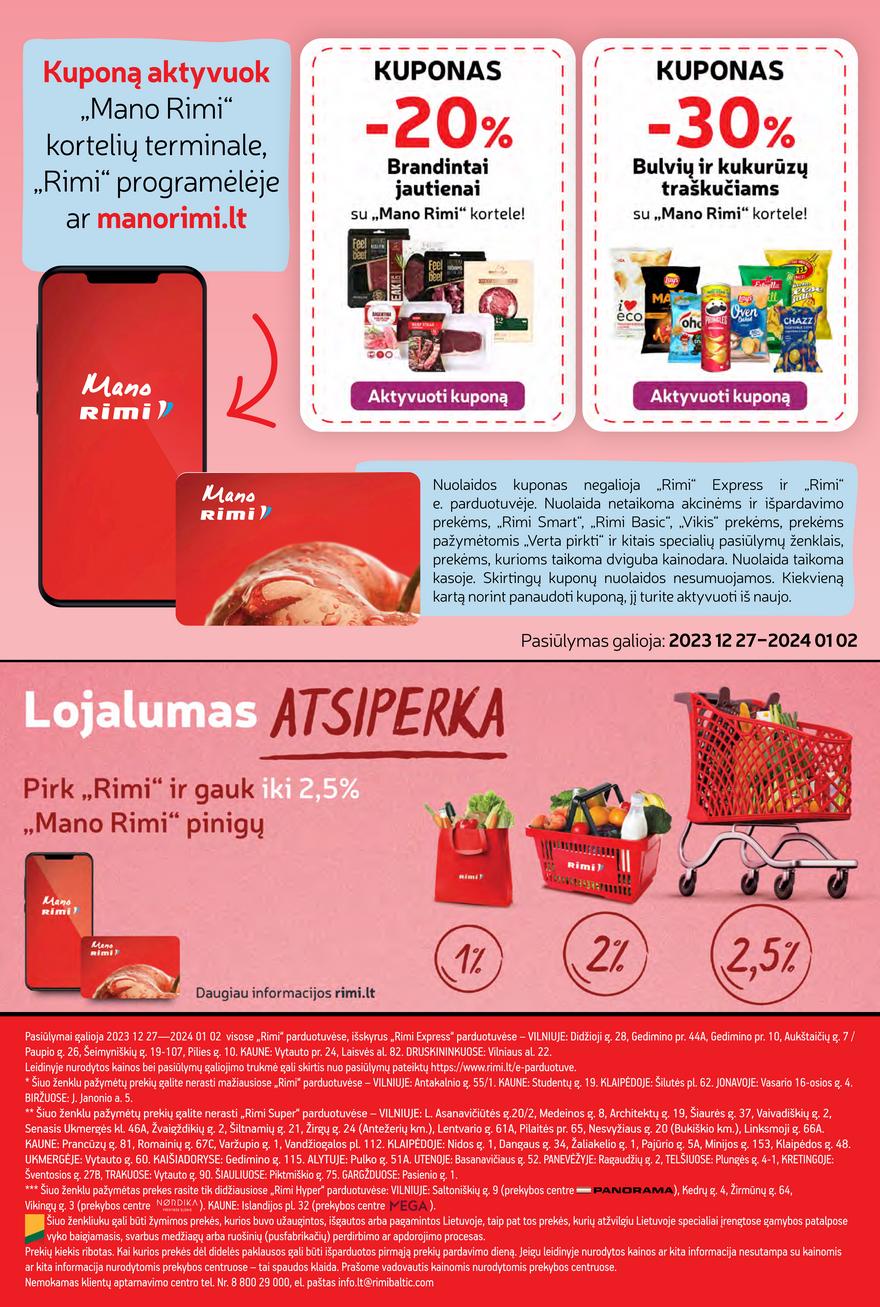 Rimi savaitinis leidinys akcijos nuo 
  2023-12-27 iki 
  2024-01-02 | Leidinukas.lt puslapis 23