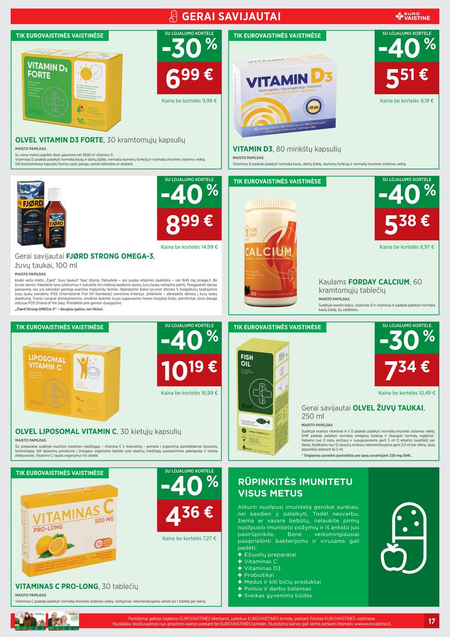 Euro vaistinė leidinys akcijos nuo 
  2022-07-01 iki 
  2022-07-31 | Leidinukas.lt puslapis 17