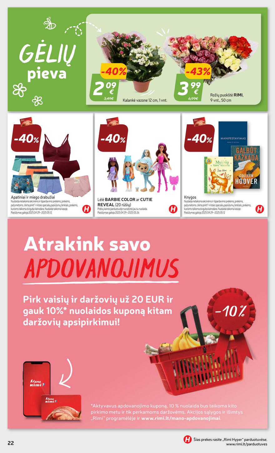Rimi savaitinis leidinys 19 akcijos nuo 
  2025-05-06 iki 
  2025-05-12 | Leidinukas.lt puslapis 26